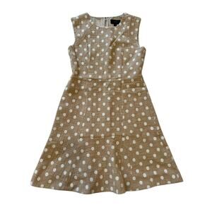 J. Crew Polka Dot Tweed Sleeveless Dress - Size 6